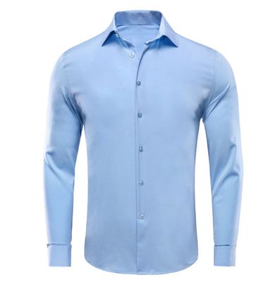 ​✨ Sky Blue Men’s Long Sleeve Shirt – Size Medium ✨