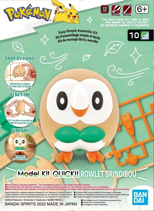 Pokemon Model Kit - QUICK!! 10 - Rowlet