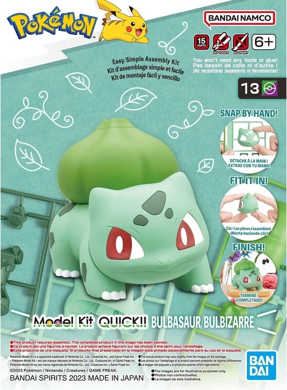 Pokemon Model Kit - QUICK!! 13 - Bulbasaur