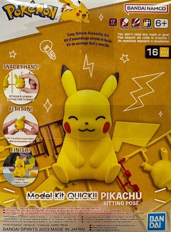 Pokemon Model Kit - QUICK!! 16 - Pikachu Sitting