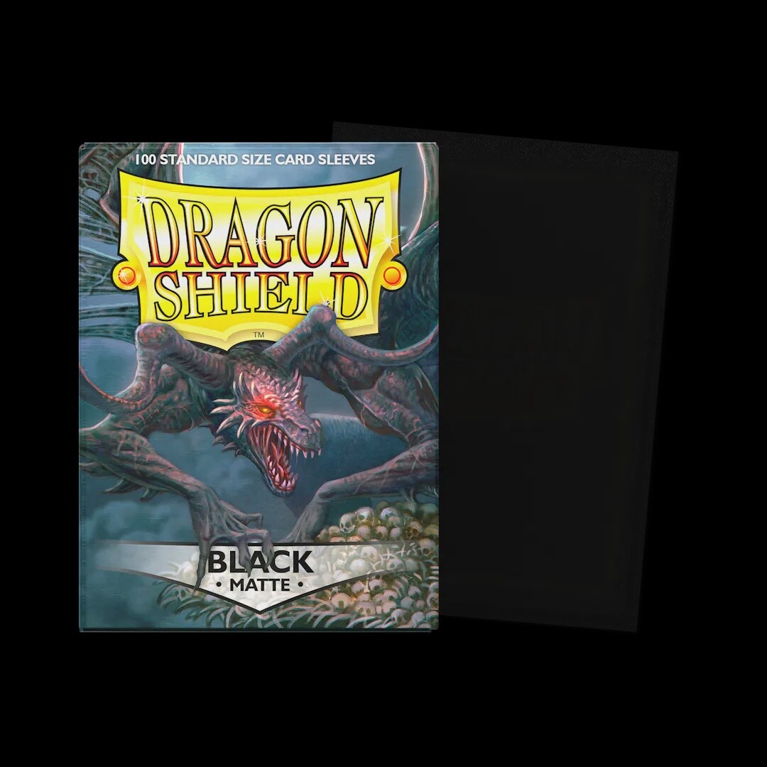 Dragon Shield: Matte Sleeves, Colour: Black