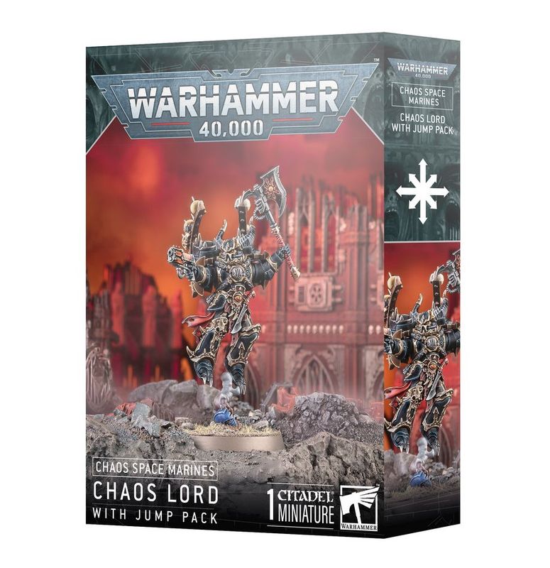 WH40K - Chaos Space Marines - Chaos Lord w/ Jump Pack