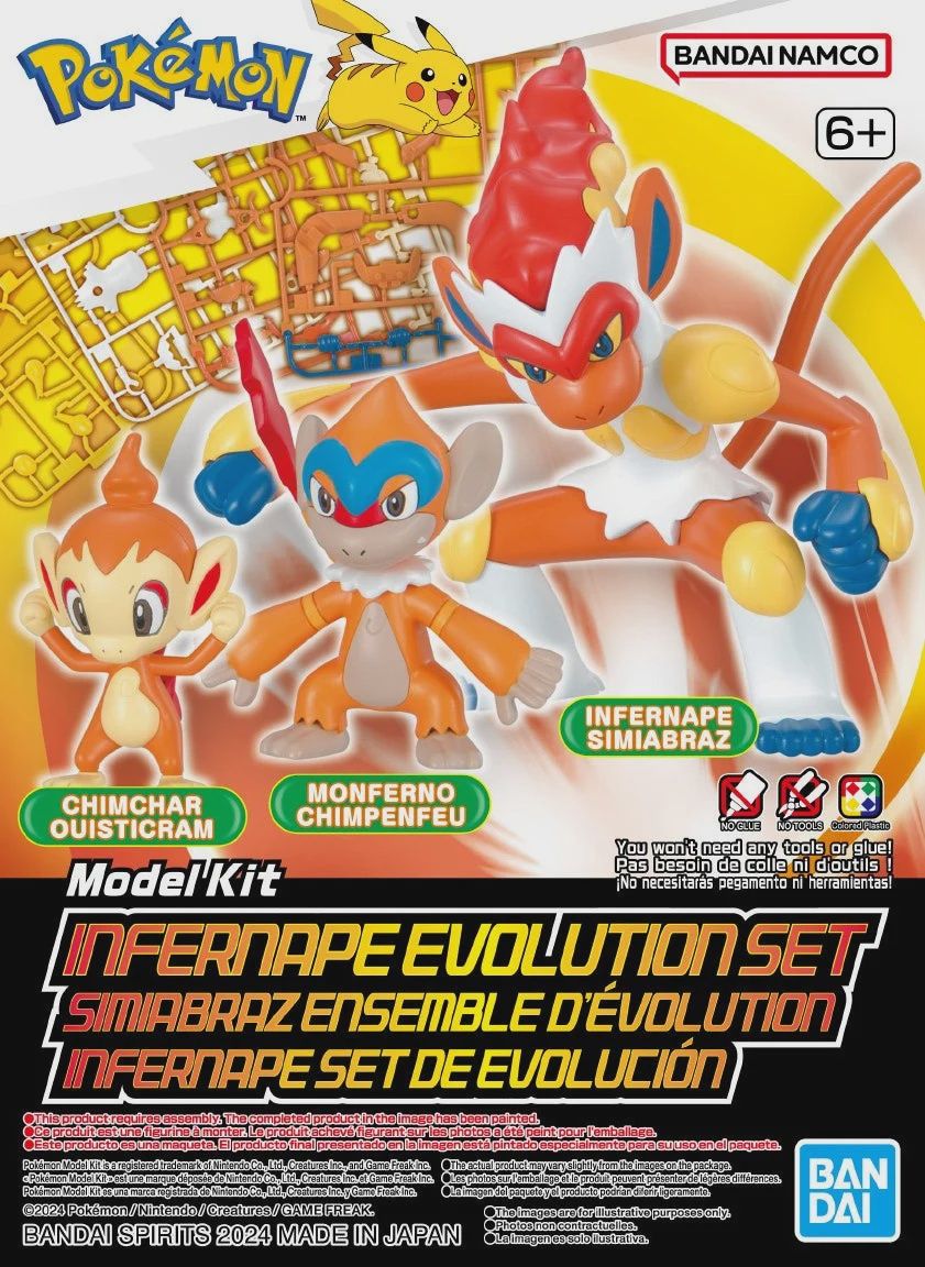 Pokemon Model Kit - Infernape Evolution Set