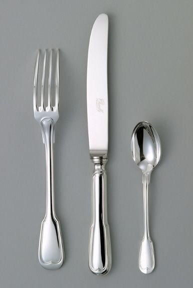 Chambly Filets Moka Spoon - Silver Plated