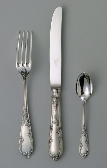 Chambly Louis XV Moka Spoon - Silver Plated
