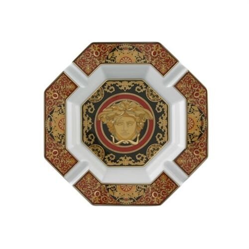 Versace Medusa Red Ashtray Porcelain 9 inch, MPN: 14096-102721-27243, 790955127654