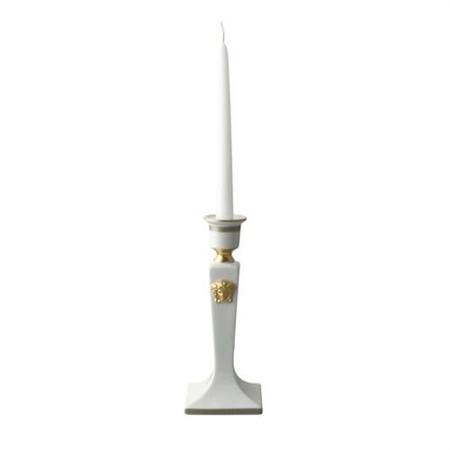 Versace Gorgona Candleholder Porcelain 8 1/4 inch