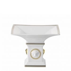 Versace Gorgona Candy Dish Porcelain 7 3/4 X 6 inch Footed
