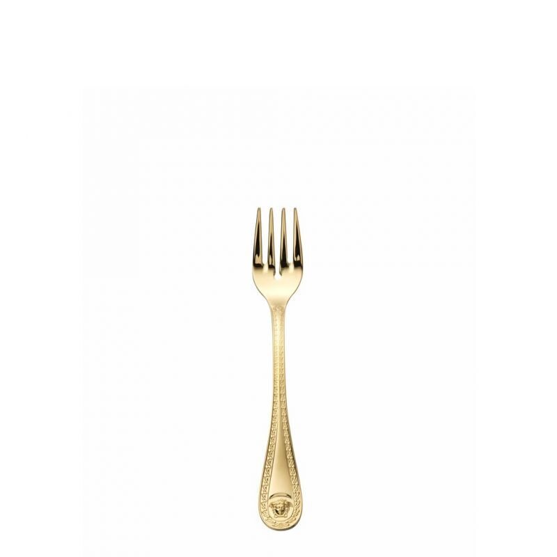 Versace Medusa Flatware Fish Fork 7 3/4 inch - Gold-Plated, MPN: 19300-120930-70036, 790955139077