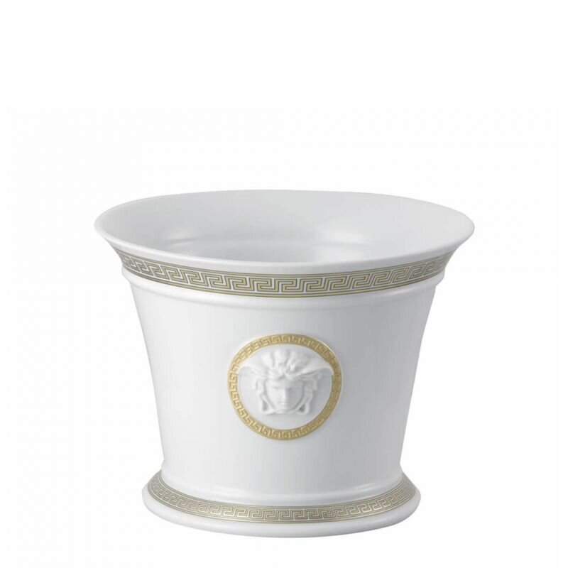 Versace Gorgona Flower Pot Porcelain 10 1/4 X 8 inch, MPN: 14095-102845-27318, 790955262065