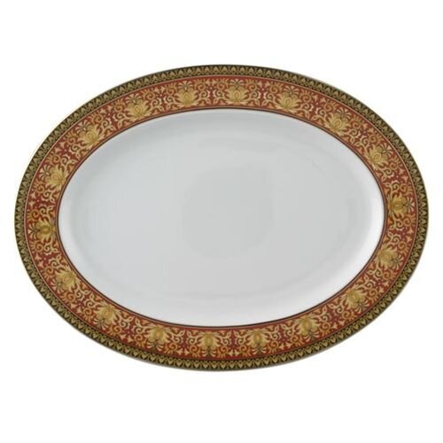Versace Medusa Red Platter 15 3/4 inch, MPN: 19300-409605-12740, 790955093317