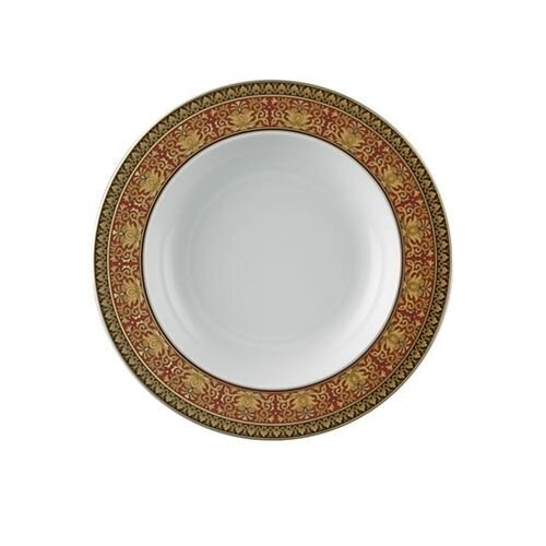 Versace Medusa Red Rim Soup 8 1/2 inch, MPN: 19300-409605-10322, 790955025103