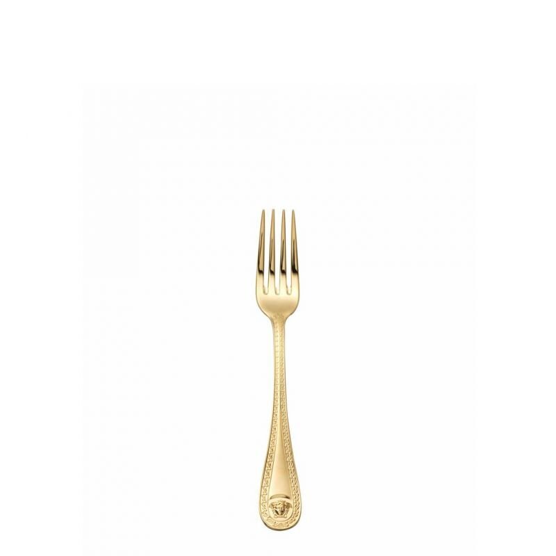 Versace Medusa Flatware Salad Dessert Fork 7 3/4 inch - Gold-Plated, MPN: 19300-120930-70005, 79095…