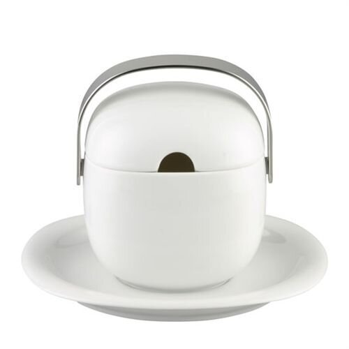 Rosenthal Suomi White Sauce Boat Covered 17 ounce, Metal Handle, MPN: 17000-800001-11624, 790955013…