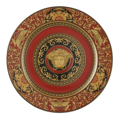 Versace Medusa Red Service Plate 12 inch, MPN: 19300-409605-10230, 790955025097