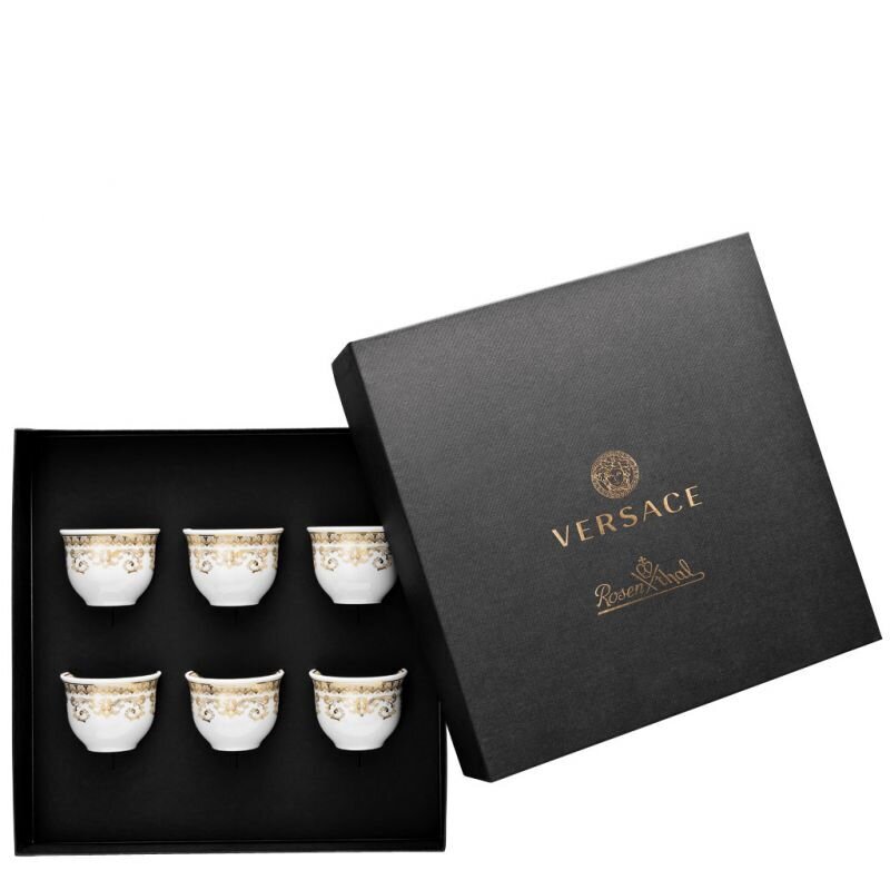 Versace Medusa Gala Set Of 6 Cups Small Without Handle