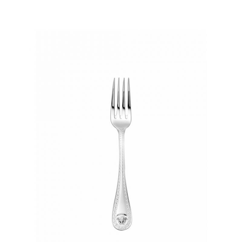 Versace Medusa Flatware Table Fork 8 1/4 inch - Silver-Plated