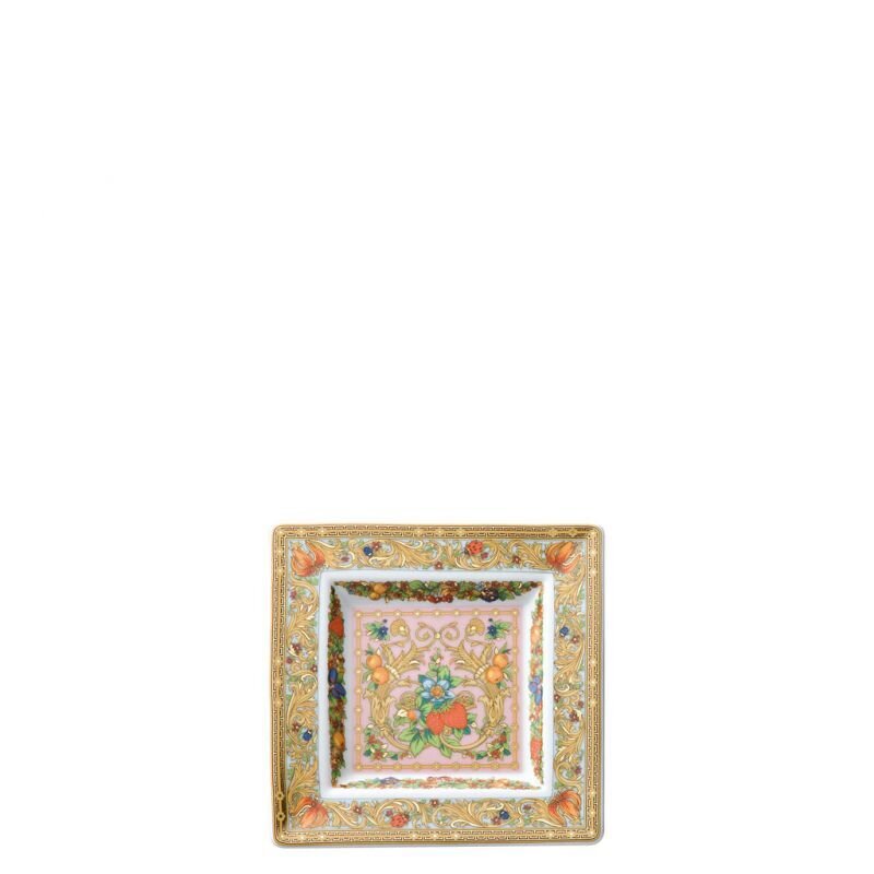 Versace Butterfly Garden Tray Porcelain 5 1/2 inch Square, MPN: 14085-102912-25814, 790955109698