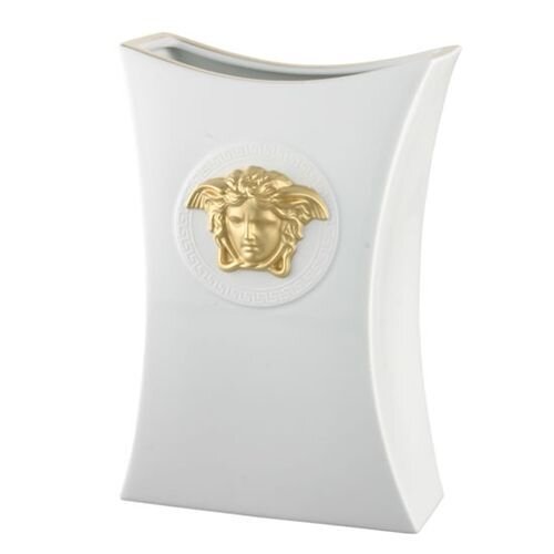 Versace Gorgona Vase Porcelain 11 3/4 inch