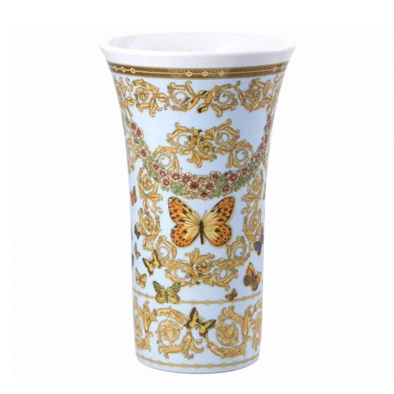 Versace Butterfly Garden Vase Porcelain 13 1/2 inch, MPN: 14091-102912-26034, 790955127586