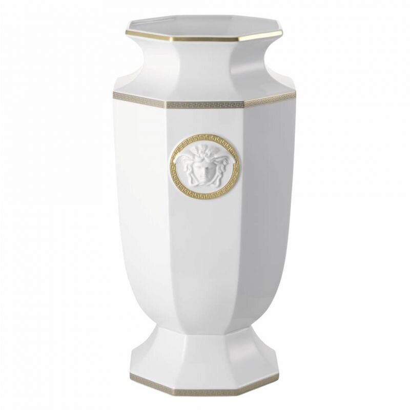 Versace Gorgona Vase Porcelain 21 3/4 inch