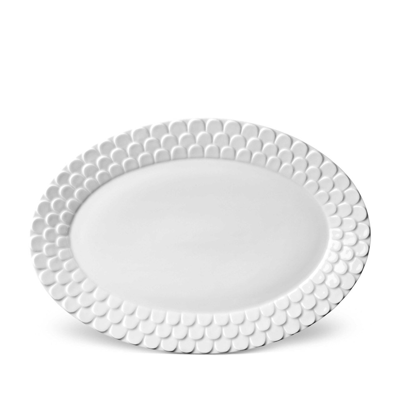 L'Objet Aegean Oval Platter White