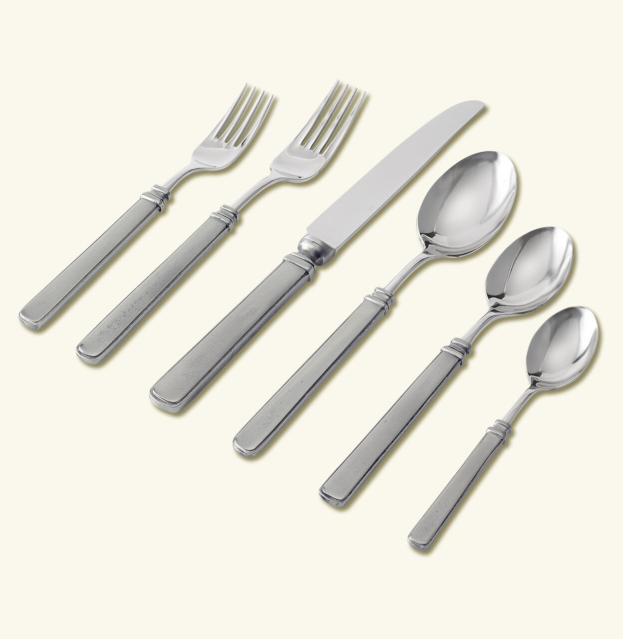 Match Pewter Gabriella 5 Piece Place Setting With Forged Knife