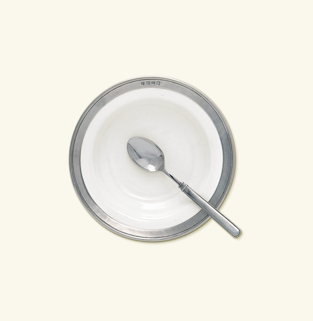 Match Pewter Convivio Soup Pasta Bowl - White