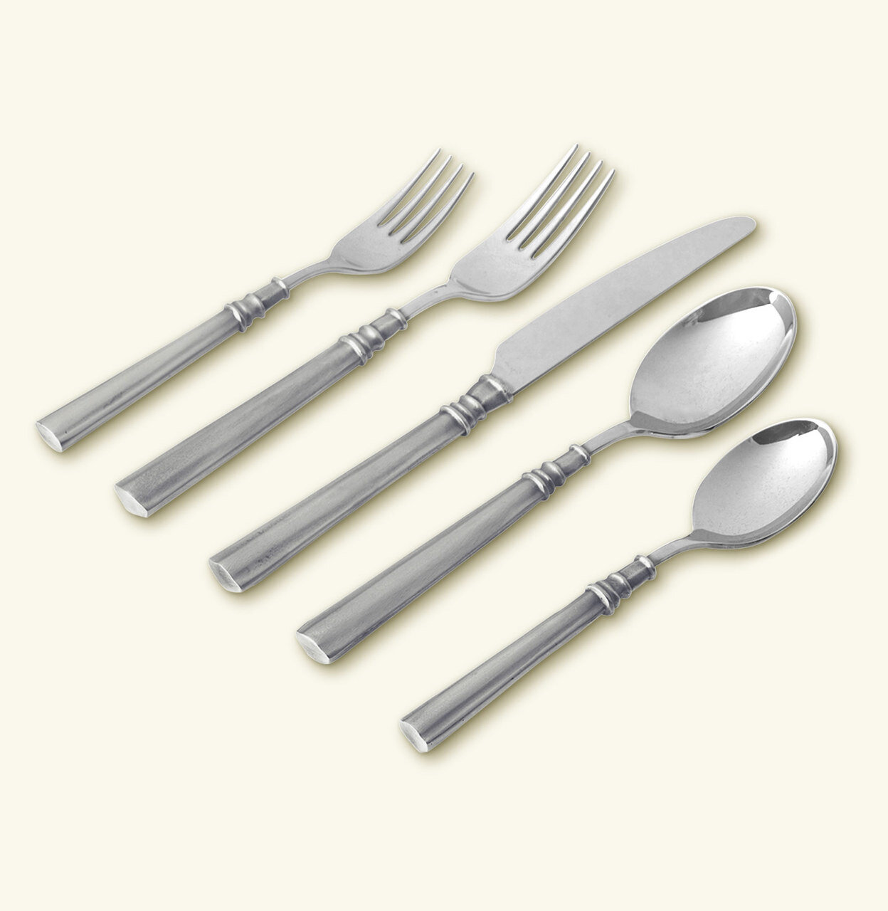 Match Pewter Lucia 5 Piece Place Setting With Forged Blade