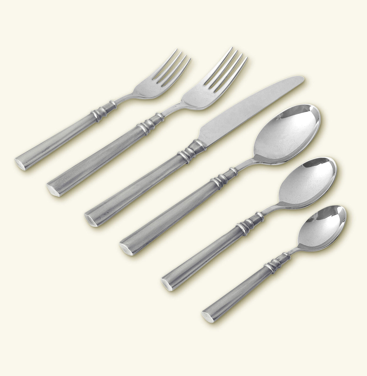 Match Pewter Lucia 6 Piece Place Setting With Forged Blade