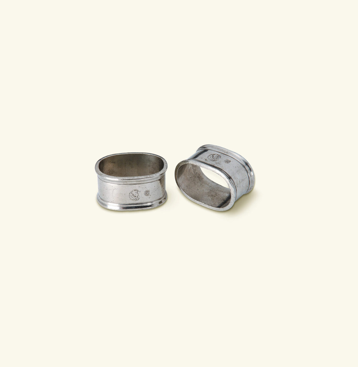 Match Pewter Oval Napkin Ring Pair 426.1