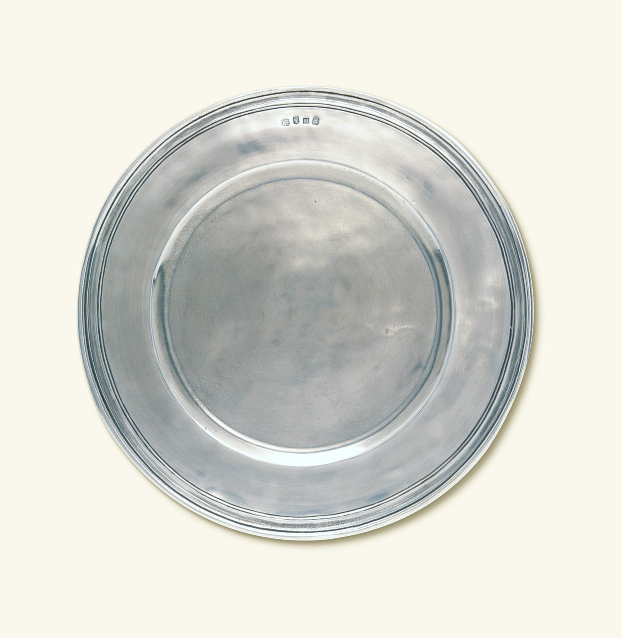 Match Pewter Scribed Rim Charger Large 916.2