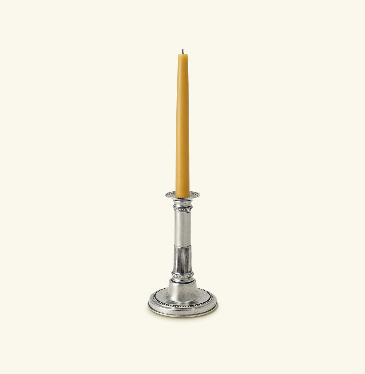 Match Pewter Round Based Candlestick 1013