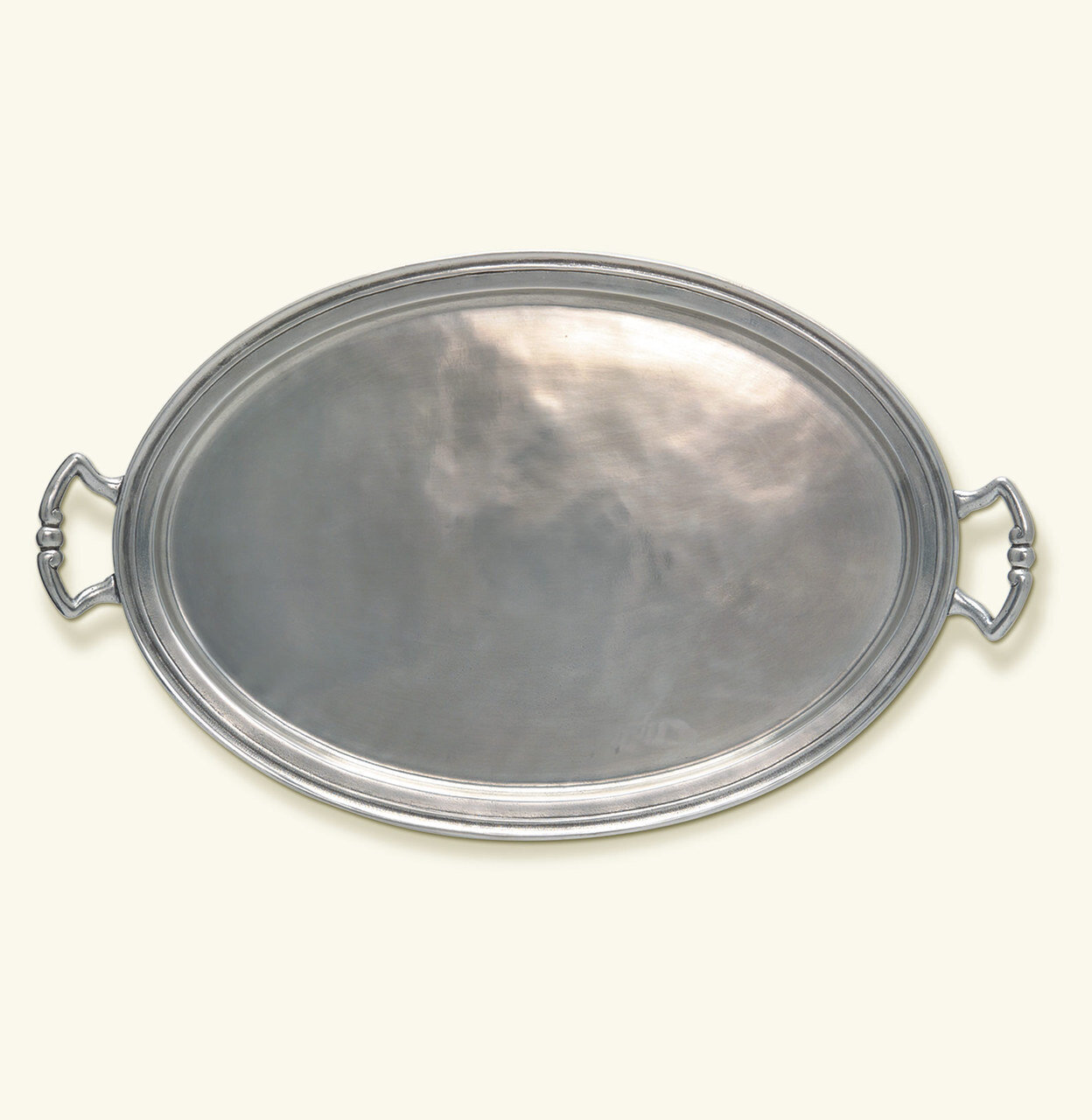 Match Pewter Oval Tray With Handles X-Large 1130.1