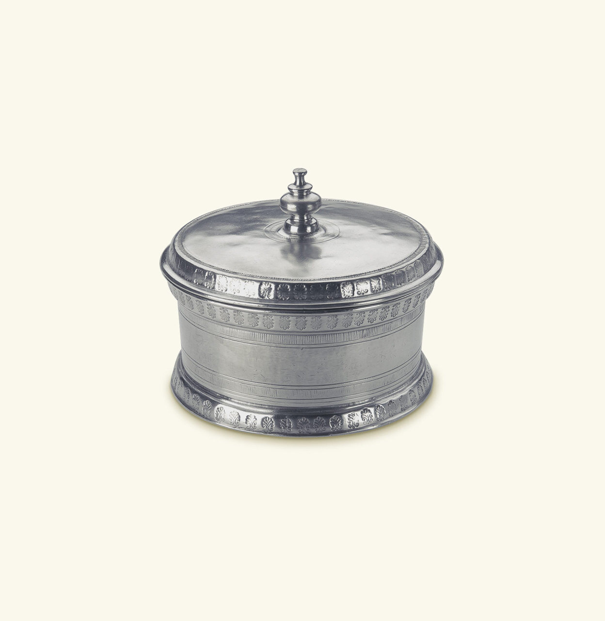 Match Pewter Round Engraved Box a432.0