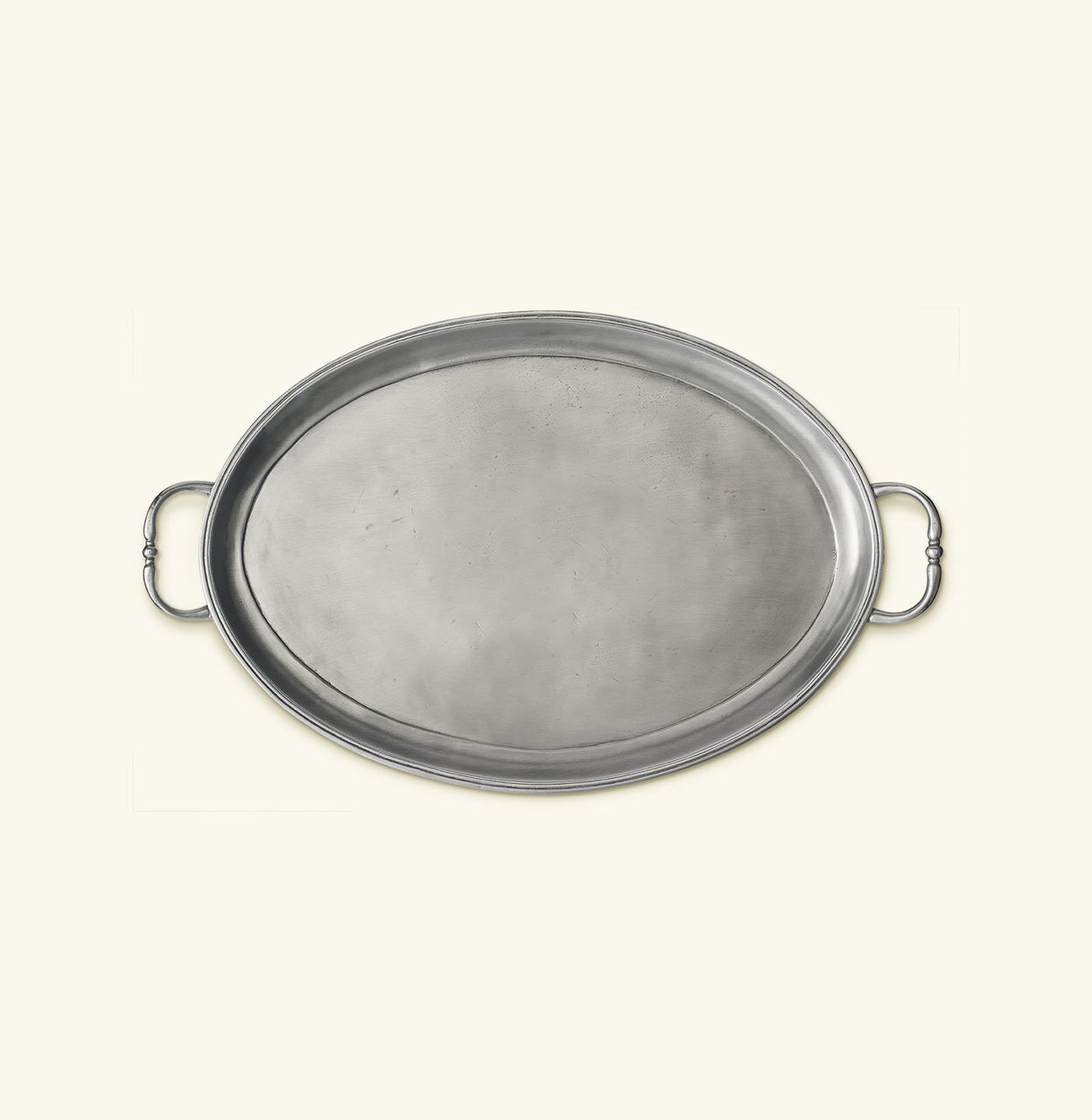 Match Pewter Oval Tray With Handles Medium a448.0