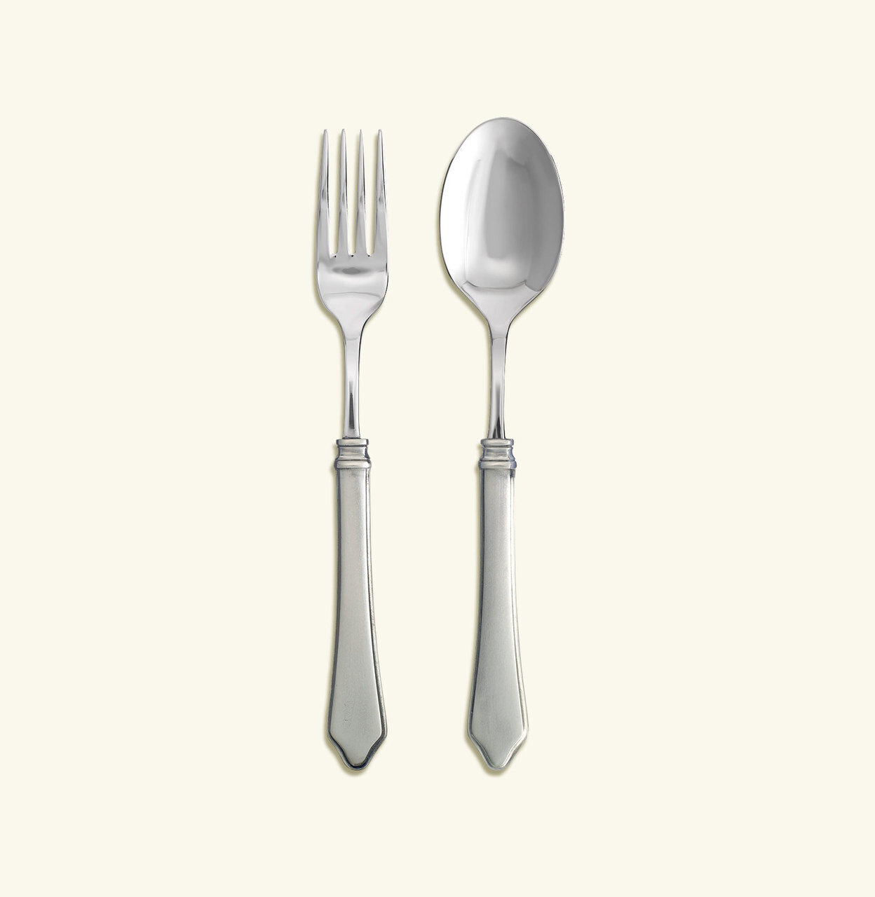 Match Pewter Serving Fork & Spoon