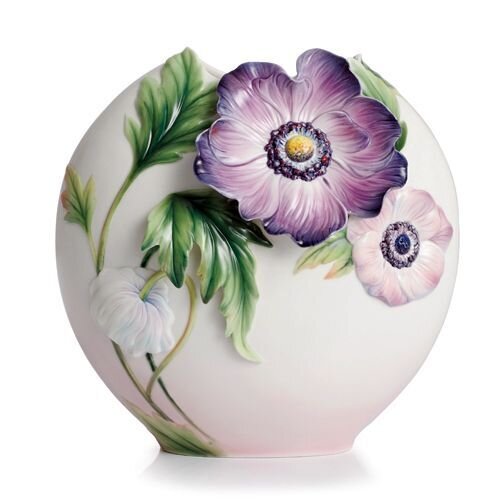 Franz Porcelain Anemones Mid Size Vase FZ02297
