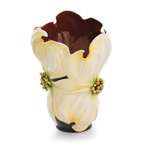 Franz Porcelain Autumn Memories Dogwood Flower Large Vase FZ01664