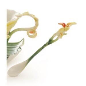 Franz Porcelain Brilliant Blooms Canna Lily Flower Spoon FZ01821