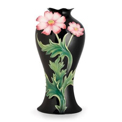 Franz Porcelain Cosmos Flower Large Vase (Limited Edition 2,000) FZ02622