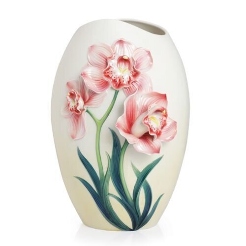 Franz Porcelain Delight Of Orchid Vase Le 988 FZ02361
