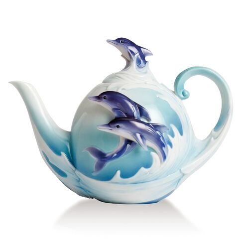 Franz Porcelain Dolphin Teapot FZ02257