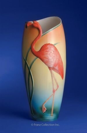 Franz Porcelain Flamingo Large Vase FZ00075