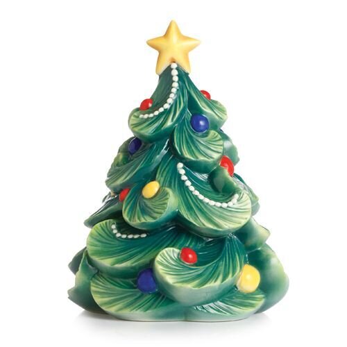 Franz Porcelain Holiday Greetings Christmas Tree Figurine FZ02468