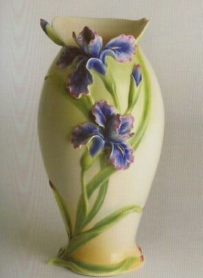 Franz Porcelain Iris Large Vase FZ00496