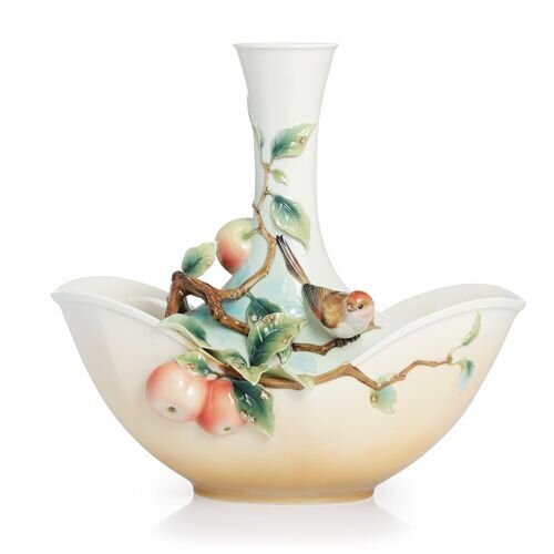 Franz Porcelain Joy Of The Golden Finch Vase Le 1,688 FZ02368, MPN: FZ02368,