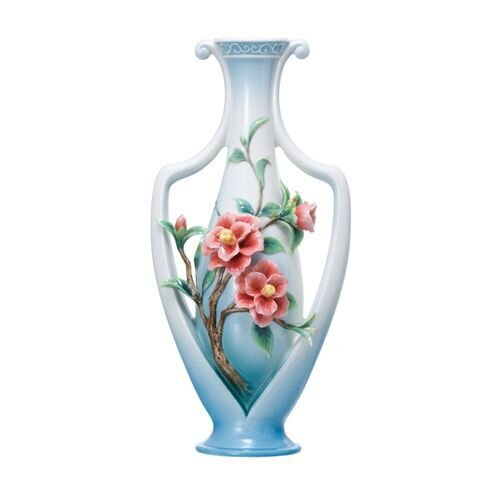 Franz Porcelain Joyful Camellia Vase Le 2,000 FZ02027