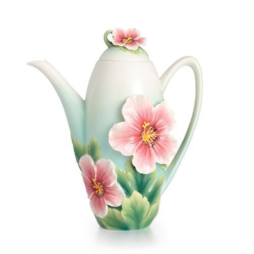 Franz Porcelain Joyful Geranium Teapot FZ02371