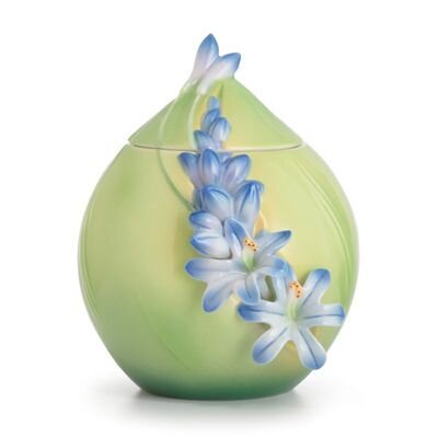 Franz Porcelain Lily Of The Nile Flower Sugar Jar FZ02618